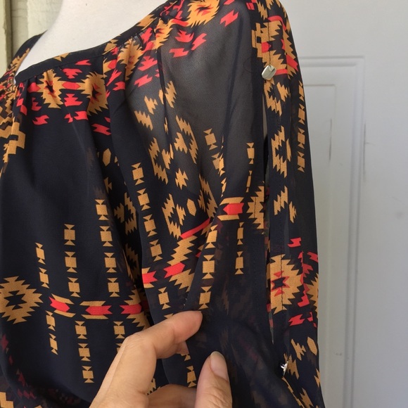 NEW Enfocus Studio Aztec Pattern Dress - Picture 3 of 5